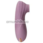 Симулятор орального секса для женщин с вибрацией Sweet Em Velvet Lure Air Kiss, фиолетовый - Фото №1