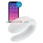 Вібратор Satisfyer Double Joy Partner Vibrator, білий - Фото №1