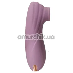Симулятор орального сексу для жінок з вібрацією Sweet Em Velvet Lure Air Kiss, фіолетовий - Фото №1