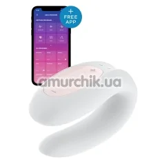 Вибратор Satisfyer Double Joy Partner Vibrator, белый - Фото №1