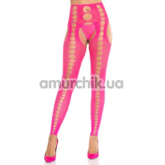 Колготки Leg Avenue Seamless Opaque Footless Suspender Hose, розовые - Фото №1