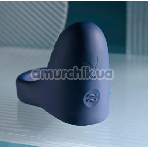 Віброкільце для члена Playboy Pleasure Point, синє