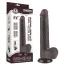 Фалоімітатор Sliding-Skin Dual Layer Dong 9 з мошонкою, коричневий - Фото №14
