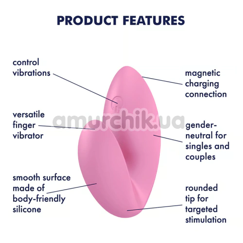 Вібратор на палець Satisfyer Love Riot, рожевий