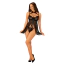 Комплект JSY Sexy Lingerie JS228165, черный: пеньюар + трусики-стринги - Фото №3
