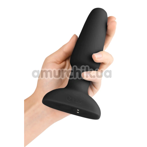 Анальная пробка с вибрацией и ротацией B-Vibe Rimming Plug 2, черная