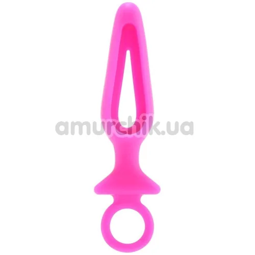 Анальная пробка Booty Call Silicone Groove Probe, розовая - Фото №1