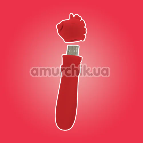 Кліторальний вібратор Unihorn Usb Cupid's Beau, червоний