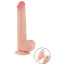 Фаллоимитатор Sliding-Skin Dual Layer Dong 9 с мошонкой, телесный - Фото №3