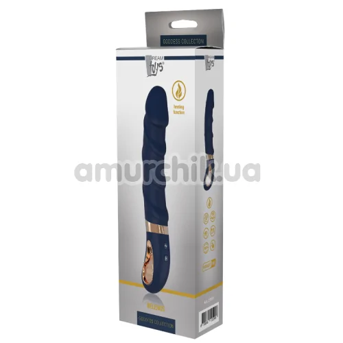 Вібратор для точки G з підігрівом Goddess Collection Belenos, синій