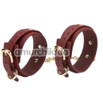 Фіксатори для ніг Roomfun Leather Anclecuffs, бордові - Фото №1