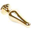 Анальна пробка з фіолетовим кристалом Exclusivity Jewellery Gold Plug Long, золота - Фото №4
