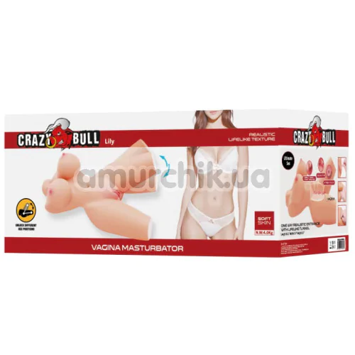 Штучна вагіна Crazy Bull Lily, тілесна