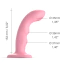 Вібратор з пульсацією Strap-On-Me Tapping Dildo Wave M, рожевий - Фото №3