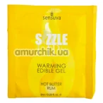 Оральний гель з зігріваючим ефектом Sensuva Sizzle Lips Butter Rum - вершковий ром, 6 мл - Фото №1
