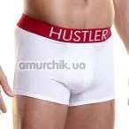 Трусы-боксеры мужские Logo Elastic Microfiber Trunk белые (модель MH1) - Фото №1