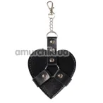 Брелок у вигляді серця Art of Sex Chained Heart, чорний - Фото №1