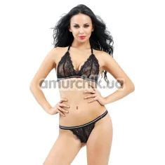 Комплект JSY Sexy Lingerie SO2270 чёрный: бюстгальтер + трусики-стринги - Фото №1
