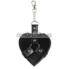 Брелок у вигляді серця Art of Sex Chained Heart, чорний - Фото №1