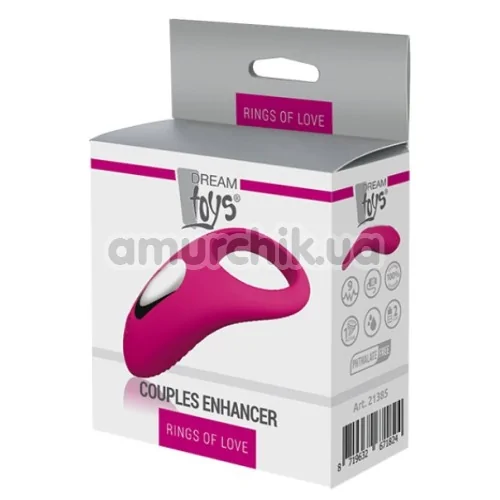 Віброкільце для члена Rings Of Love Couples Enhancer, рожеве
