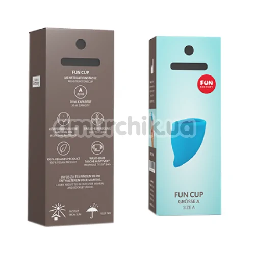 Менструальная чаша Fun Factory Fun Cup Menstrual Cup А, голубая