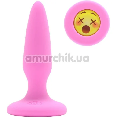 Анальна пробка Mojis WTF, рожева