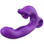 Вибратор для клитора и точки G Sweet Play G-Spot Vibrator With Clitoral Licking & Flapping A17, фиолетовый - Фото №11