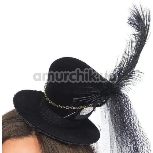Капелюх Leg Avenue Steampunk Velvet Mini Top Hat, чорний