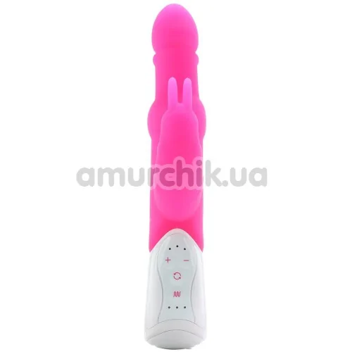 Вибратор Beads Rabbit Vibrator With Rotating Shaft, розовый