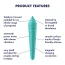 Клиторальный вибратор Satisfyer Ultra Power Bullet 8, бирюзовый - Фото №4