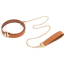 Ошейник с поводком Lockink Tied Collar With Leash Set, коричневый - Фото №1