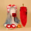 Анальна пробка з червоним хвостиком Lockink Sevanda Red Vixen Pet-Play Set Pear-Shape Plug, золота - Фото №10