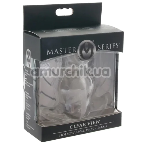 Анальна пробка Master Series Clear View S, прозора