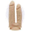 Подвійний вібратор Silexd Premium Silicone Dildo Model 1 Size 8-7 LRS, тілесний - Фото №3