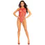 Боді Leg Avenue Net Snap Crotch Tank Bodysuit, червоне - Фото №12