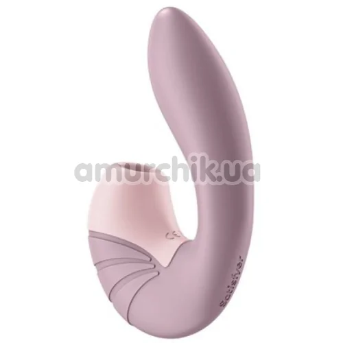 Вибратор с вакуумным стимулятором Satisfyer Supernova, розовый