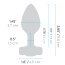 Анальная пробка с вибрацией B-Vibe Vibrating Jewel Plug S/M, бирюзовая - Фото №12