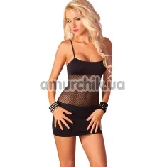 Платье-сетка Adrenaline Seamless Net Dress, черное - Фото №1