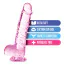 Фалоімітатор Naturally Yours 6 Crystalline Dildo, рожевий - Фото №6