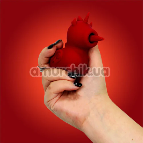 Вібратор Unihorn Blaze Diablo, червоний