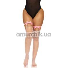 Підв'язки для панчіх Leg Avenue Street Chic Thigh High Bow Garter, рожеві - Фото №1