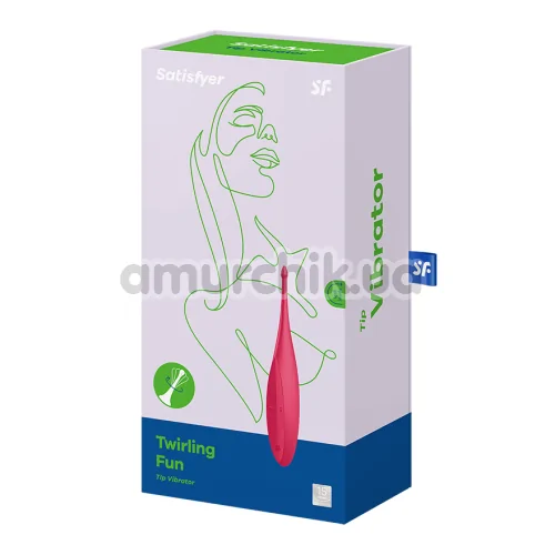 Клиторальный вибратор Satisfyer Twirling Fun, красный