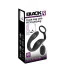 Вибростимулятор простаты с эрекционным кольцом Black Velvets Cock Ring With RC Butt Plug, черный - Фото №12