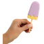 Кліторальний вібратор Vibrating Popsicle, фіолетовий - Фото №7
