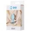 Анальна пробка з прозорим кристалом ToDo Anal Plug Brilliant S, бірюзова - Фото №6