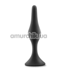 Анальная пробка Anal Adventures Platinum Beginner Plug Medium, черная - Фото №1