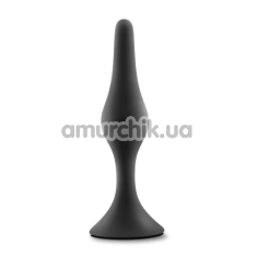 Анальная пробка Anal Adventures Platinum Beginner Plug Medium, черная - Фото №1