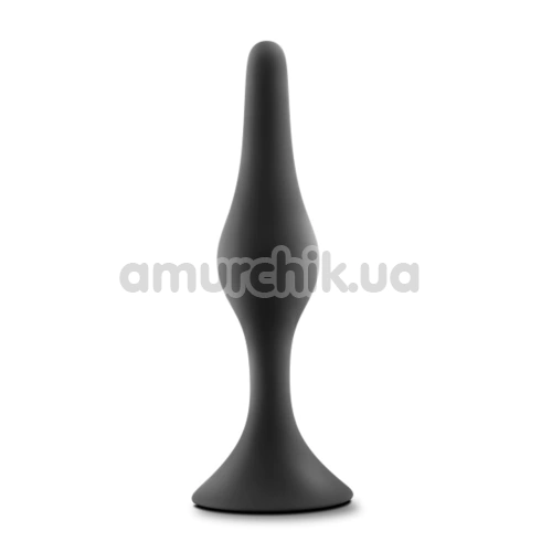 Анальная пробка Anal Adventures Platinum Beginner Plug Medium, черная - Фото №1