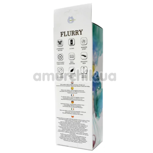 Вібратор Boss Series Flurry, тілесний
