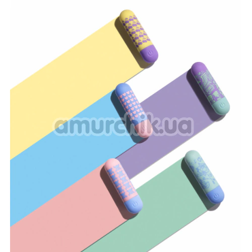 Кліторальний вібратор Shots S-Line Sweet Vibrating Pussy Bullets I Cherryish You, жовтий